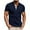 Navy, variant on WAVSUF Lapel Polo Shirt for Mens Soft Pique Polos Stand-Up Collar T-Shirt Wine Size L