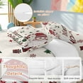 thumbnail image 2 of Red Christmas Bedding Duvet Cover Set Full Size 4 Pieces Hat Dwarf Gift Bedding Set with Zipper Closure, 1 Comforter Cover 86x86 Inches 1 Flat Sheet & 2 Pillow Cases, 2 of 7