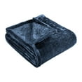 thumbnail image 2 of Premium 100% Micro-Polyester Fleece Blanket, Ultra-Plush , Soft, Breathable, All-Season, Perfect for Bed or Couch, Blanket Set , King, Navy Blue by Blue Nile Mills, 2 of 6