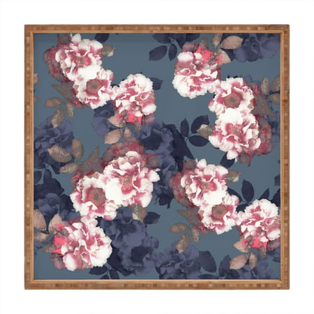 

Society6 Emanuela Carratoni Moody Florals Large Square Bamboo Tray 16 x 16