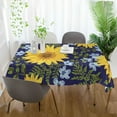 thumbnail image 6 of GZHJMY Sunflower Tablecloth, Rectangle Waterproof Washable Polyester Table Cover for Picnic Dinner Holiday Party Decor, 60 x 120 Inch, 6 of 7