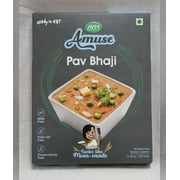 Ready to Eat  Pav Bhaji, All-Natural Traditionally Cooked Indian Food, Plant-Based, Gluten-Free and with No Preservatives, 10 Ounce (Pack of 5) by Amuse