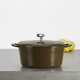 thumbnail image 5 of Ayesha Curry Enameled Cast Iron Induction Dutch Oven with Lid, 5.5-Quart, Brown Sugar, 5 of 9