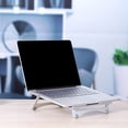 thumbnail image 2 of Computer Holder Foldable Cooling Desktop Laptop Stand Portable Desktop Computer Holder Foldable Adjustable Laptop Support Rack, 2 of 8