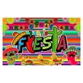 thumbnail image 2 of Event Party Decor May 5th Mexican Carnival Background Fabric Banner Colorful Stripes Mexican Party Background Fabric, 2 of 4
