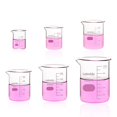 thumbnail image 1 of Juego de vasos de vidrio Labvida Upgrated, 6 tamaños, 25 ml-1000 ml 3.3 Boro, 1 of 7