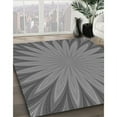 thumbnail image 2 of Ahgly Company Indoor Rectangle Patterned Gray Dolphin Gray Area Rugs, 2' x 4', 2 of 6