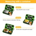 thumbnail image 4 of UNIWEIGH Digital Pocket Scale 200g/0.01g, Digital Scale Grams, Jewelry Scale, Coins Scale with 50g Cal Weights for Powder, (Battery Included)-Fluorescent Green, 4 of 6
