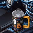 thumbnail image 5 of 40 Oz Halloween Tumbler with Handle and Straw, Ghost Pumpkin Witch Cat Tumbler Insulated Stainless Steel Cup, Spooky Halloween Gifts for Women Adults Teenagers, 5 of 5