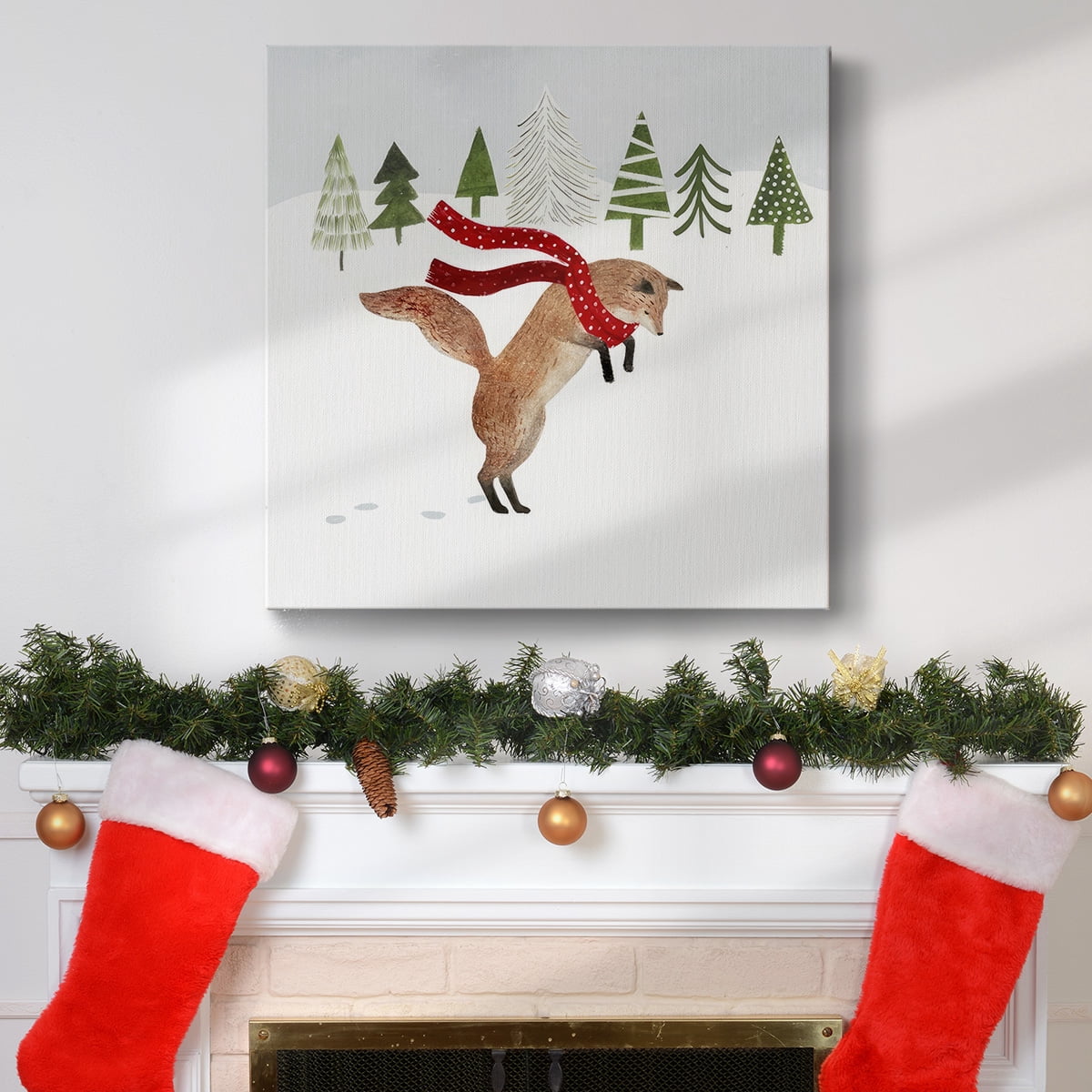 Woodland Christmas III- Gallery Wrapped Canvas