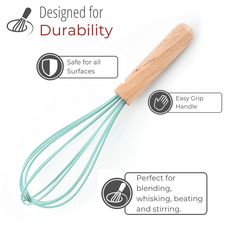 Wood Handle Silicone Whisk