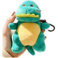 thumbnail image 1 of Funda para Airpods ZHAOCHENG 1 y 2 con llavero diseño de dinosaurio color verde, 1 of 5