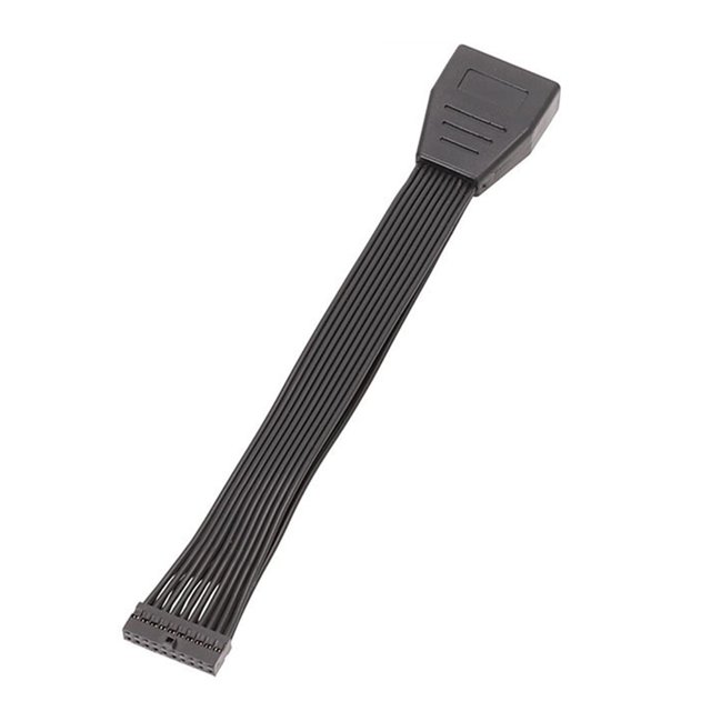 Cable adaptador de placa base de 19P y 20 pines, Cable de conversión de extensión de 15cm para ordenador Likrtyny Para estrenar