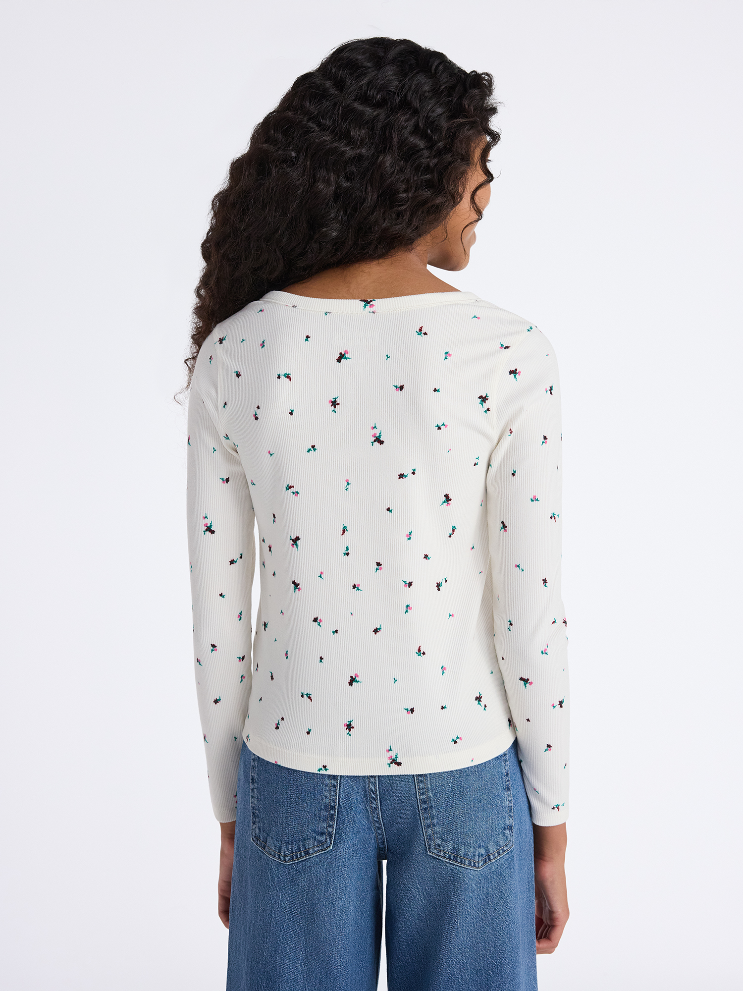 Weekend Academy Girls Henley Tee with Long Sleeves, Sizes 4-18