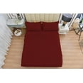 thumbnail image 4 of 6 Piece Bamboo Sheet Set by OKAO -Silky Soft- Hypoallergenic- Wrinkle Free - Antibacterial, Moisture Wicking, Fade Resistant - Deep Pockets - 1 Fitted Sheet, 1 Flat, 4 Pillowcases Queen, Red, 4 of 5