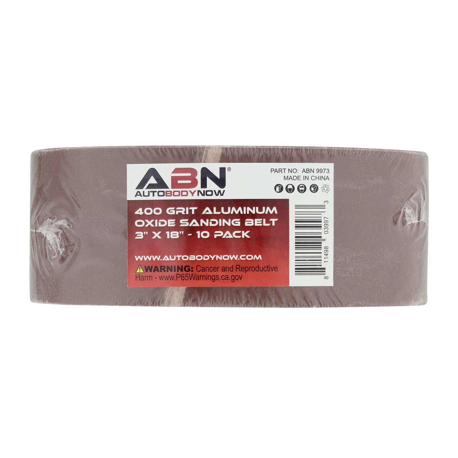 10 Pack 3" x 18" 400 Grit Aluminum Oxide Sanding Belt Kit Metal & Wood FINE 
