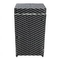 thumbnail image 3 of Furniture of America Azur Outdoor Aluminum & Wicker Trash Can in Black 2PC Set, 3 of 10