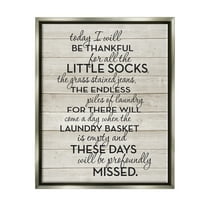 Stupell Industries Rustic Parenting Phrase Inspirational Painting Gray Floater Framed Canvas Art Print Wall Art, 25 x 31
