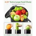 thumbnail image 3 of Extractor de Jugo Profesional Exprimidor ECOSELF 200W 1.2L Licuadoras Negro, 3 of 6