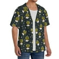 thumbnail image 2 of Yiaed Ballerina Frogs Print Mens Casual Wrinkle Free Shirts Short Sleeve Button Down Summer Stretch Dress Shirt-X-Large, 2 of 5