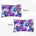 thumbnail image 4 of Binfone Flying Butterflies Standard Size Pillowcase, Long Staple Pure Cotton Envelope Closure Pillow Cover,20"X30", 4 of 9