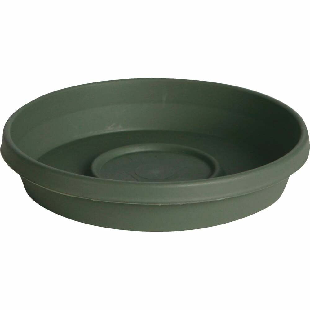 8 Inch Plastic Round Planter Tray Flower Pot Saucer Green 