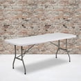 thumbnail image 2 of Bowery Hill Table Pliante Blanche Granite en Blanc, 2 of 6