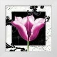thumbnail image 3 of Pamela Gladding 20x20 White Modern Wood Framed Wall Art Titled - Damask Tulip III, 3 of 5