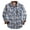 Blue Beige, variant on SPEEDRUN Men's Casual Plaid Shirts Button Down Long Sleeve Jackets Shirt with Chest Pocket Checked Shirt Jacket Thicker and Warmer for All Seasons Purple XL
