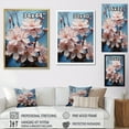 thumbnail image 4 of Designart "Heavenly Pink Floral Glow I" Rhododendron Canvas Wall Art, 4 of 7