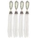 thumbnail image 2 of Pendientes largos de perlas Vintage Bling Bling 2 pares accesorios artesanales colgantes de metal, 2 of 12