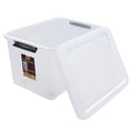 thumbnail image 7 of Idomy 4-Pack  70 L Large Clear Storage Boxes, Plastic Latching Boxes with Wheels, 7 of 7