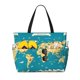 thumbnail image 1 of Fotbe World Map With Landmarks Bolsa de Viaje para Playa - Resistente al Agua, Bolsa Tote de Gran Capacidad y Ligera con 7 Bolsillos para Mujeres y Hombres, 1 of 7