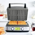 thumbnail image 2 of GreenPan Elite Ceramic Nonstick 4-Square Waffle Maker | Graphite, 2 of 9