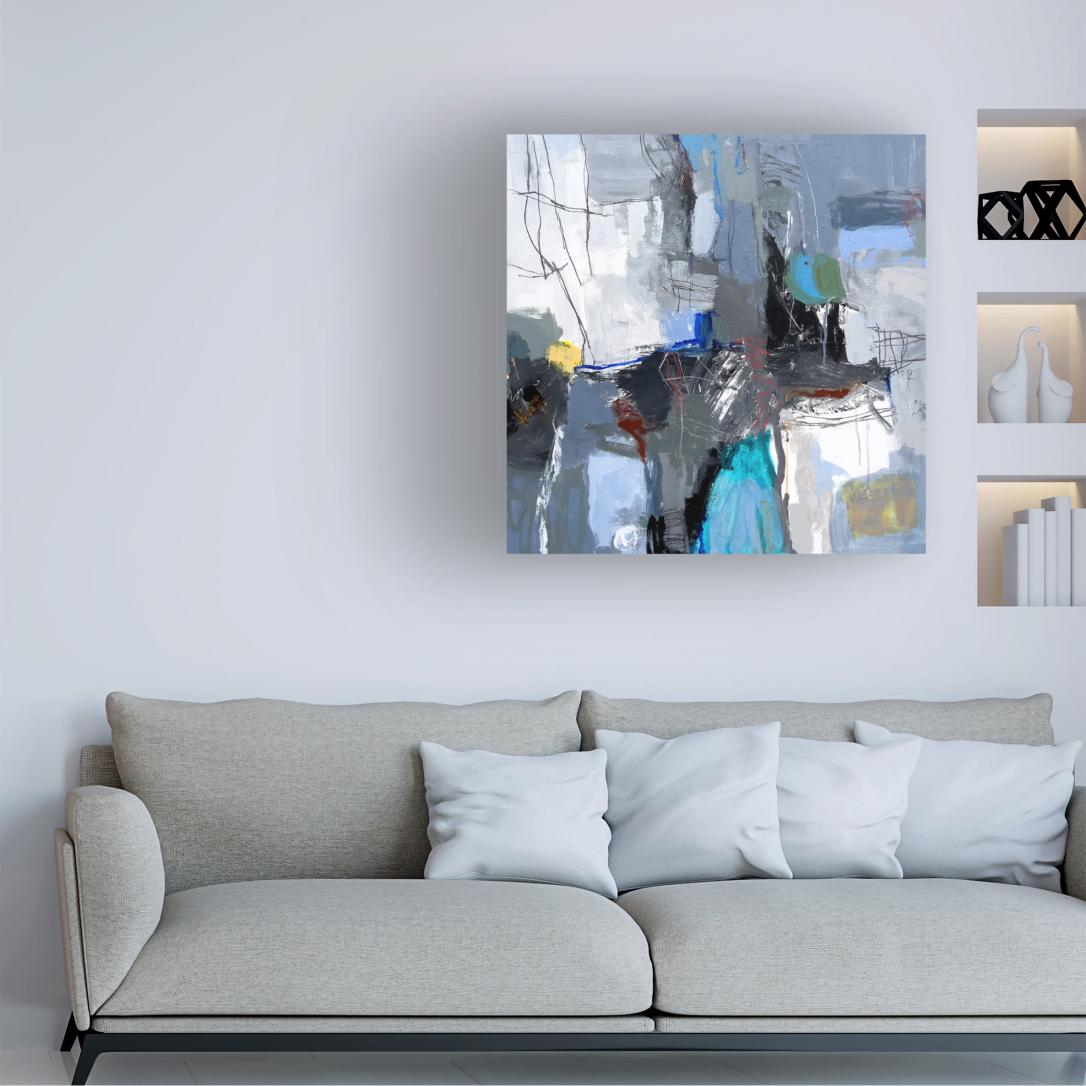 Canvas Wall Art - Jeffrey Tover 'Madison' Wall Art for Living Room, Bedroom, or Office Décor by Trademark Fine Art - 18 x 18 Inches