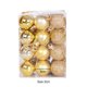 thumbnail image 2 of Juego Bolas Navidad Bolas Navideñas Grandes Plástico 24 Unidades/caja para (amarillo), 2 of 6