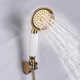 thumbnail image 3 of Shower Head Brass Hand Shower High Pressure Shower Head 1/2 Inch Gold Hand Shower With Hose And Shower Head Holder, 3 of 5