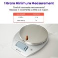 thumbnail image 2 of Báscula de cocina Etekcity Food de 0,1 g con cuenco de acero inoxidable de 5 kg/11 libras, 2 of 8