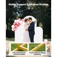 thumbnail image 4 of VEVOR Arch Backdrop Stand, Set of 3, 6/5/4 ft, Stable Structure, Easy Assembly, Gold Metal Arch Backdrop Stand with Cover, for Wedding, Birthday Party, Graduation, Celebration,and Ceremony Decoration, 4 of 9
