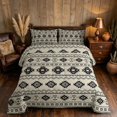 thumbnail image 2 of Manfei Boho Aztec Tribal Queen Comforter Set, Bohemian Geometric Comforter Sets Queen,, Gray Reversible 3-Piece, 1 Comforter and 2 Pillowcases, 2 of 6