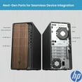thumbnail image 3 of HP OmniDesk M03 Business Next Gen AI PC Desktop, Intel Core Ultra 5-225 Processor (10 Cores, Up to 4.9GHz) , 32GB DDR5 RAM, 1TB SSD, Type-C, Wi-Fi 6E, HDMI+DP Dual Monitor Support, Windows 11 Pro, 3 of 8