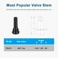 thumbnail image 3 of GFDYREE 5pcs TR413 Tire Valve Stem - Rubber Snap-in Valve Stems, Tire Valve for 0.453 Inch Rim Hole (TR413), 3 of 6