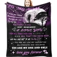 thumbnail image 2 of Wedding  Anniversary  Gifts for Wife Birthday  Ideas Blanket, Cool Presents for Birthday Gifts for Wife from Husband,Romantic Engagement Gifts for Her Birthday, 2 of 7