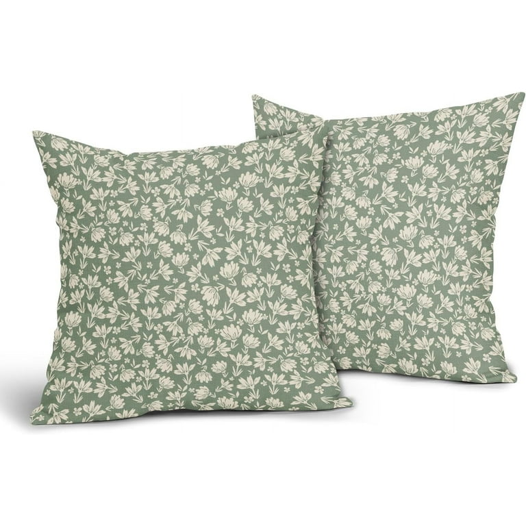 Lumbar Pillow Cover Green Sunbrella Pillows Sage Green And Cream
