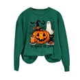 thumbnail image 5 of Enjoytime Halloween Sweatshirt for Women Ghost Pumpkin Print Long Sleeve Pullover Tops Cute Casual Crewneck Sweatshirts, 5 of 5