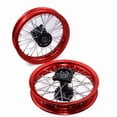 thumbnail image 3 of Applies to Aluminum Alloy Wheel Rims Black Hub 1.85x12 Inch Front & 1.85-12 Inch Rear for KLX CRF Kayo BSE Dirt Pit Bike Motorcycle, 3 of 7