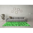 thumbnail image 3 of Ahgly Company Indoor Round Abstract Green Modern Area Rugs, 8' Round, 3 of 4