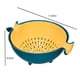 thumbnail image 3 of Cesta de drenaje giratoria doble Cesta de frutas de dos colores Cesta de plstico para lavavajillas Cesta de almacenamiento de suministros de cocina Cesta de frutas redonda doble para, 3 of 9