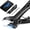 Black Slanted Head, variant on Toenail Clippers for Seniors Toenails, Heavy Duty Clippers for Men Thick Nails with Wide Jaw Opening, Slanted Curved Large Fingernail Clippers, Black