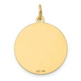 thumbnail image 4 of Real 14kt Yellow Gold Dachshund Disc Charm Pendant; for Adults and Teens; for Women and Men, 4 of 4